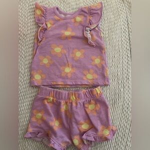 Garanimals Purple and Yellow Floral Kids Matching Set
